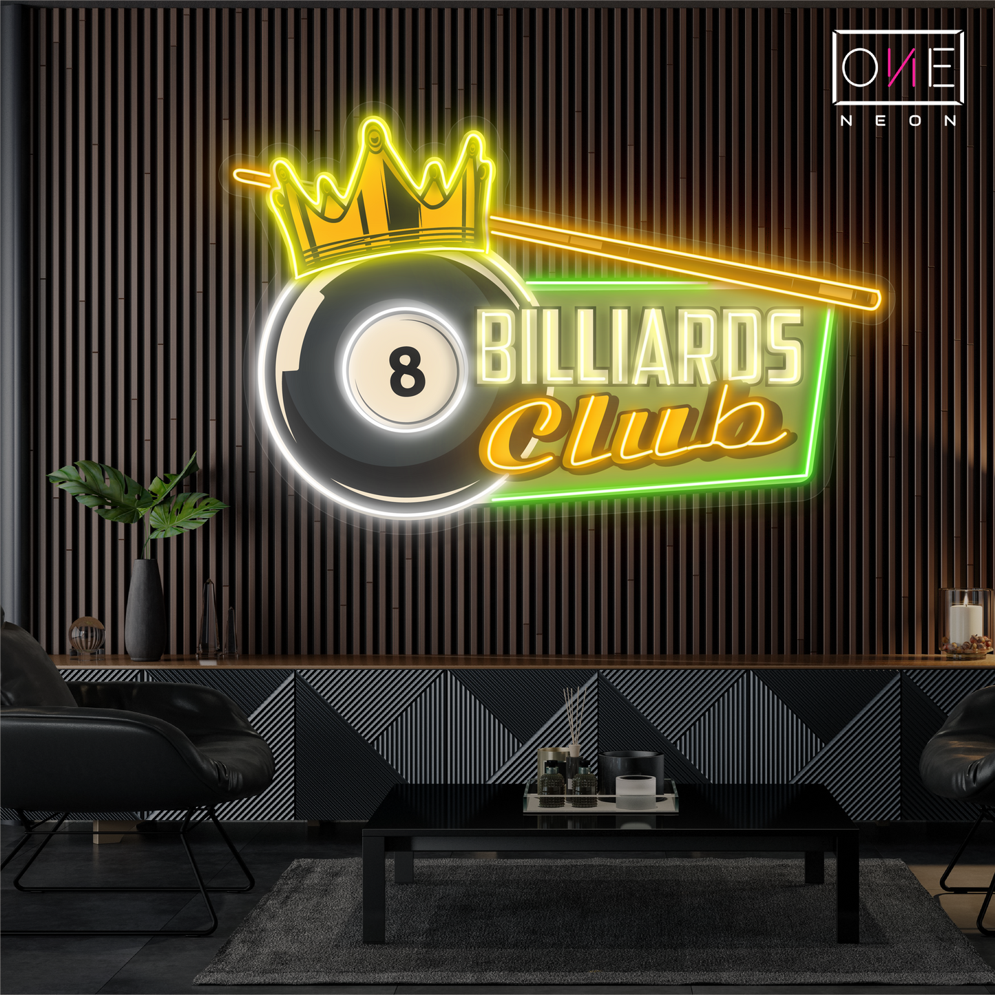 Enseigne néon LED pour billard