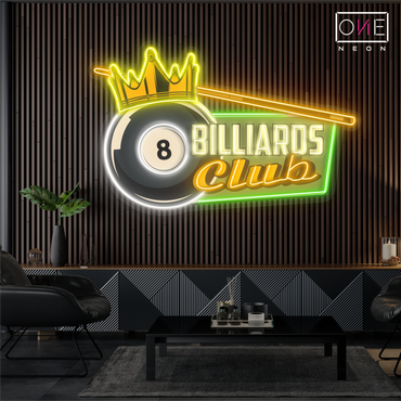 Enseigne néon LED pour billard