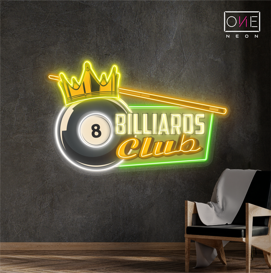 Enseigne néon LED pour billard