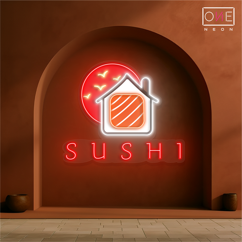Enseigne lumineuse néon LED Sushi House