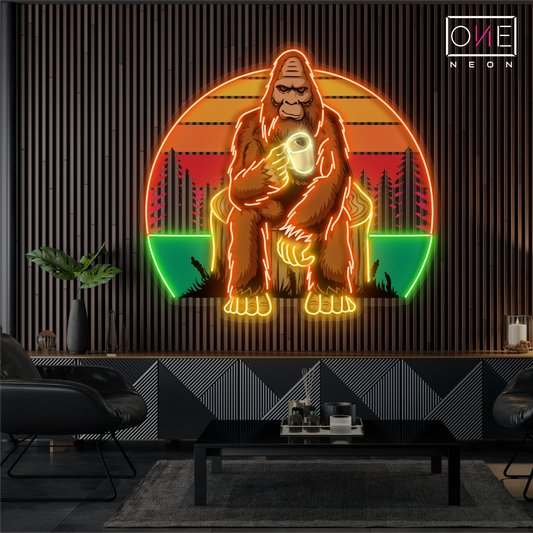 Enseigne néon LED Sasquatch Chill Artwork