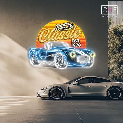 Enseigne néon LED Ride The Classic Artwork