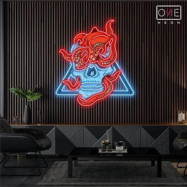 Enseigne lumineuse LED « Tentacle Terror Artwork »