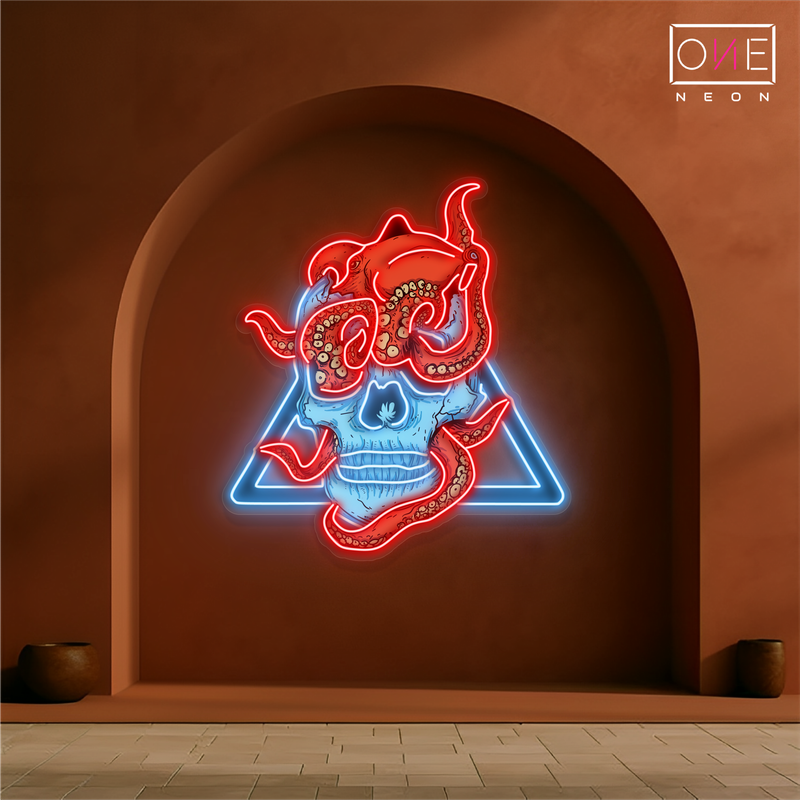 Enseigne lumineuse LED « Tentacle Terror Artwork »