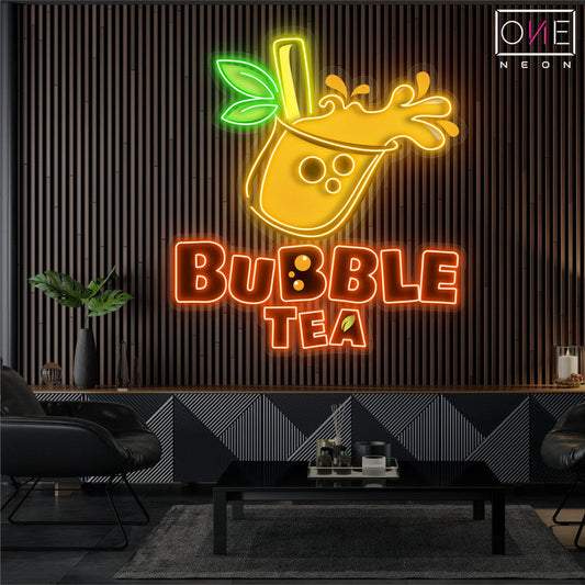 Enseigne Néon LED "Bubble Tea"