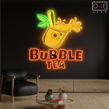 Enseigne Néon LED "Bubble Tea"