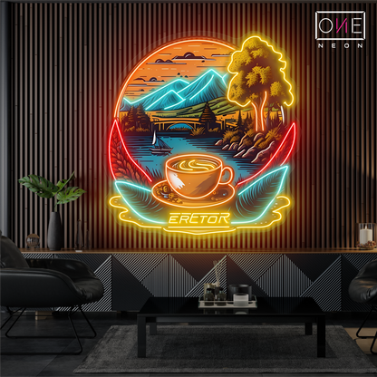 Enseigne lumineuse LED néon Art Café Mountain View