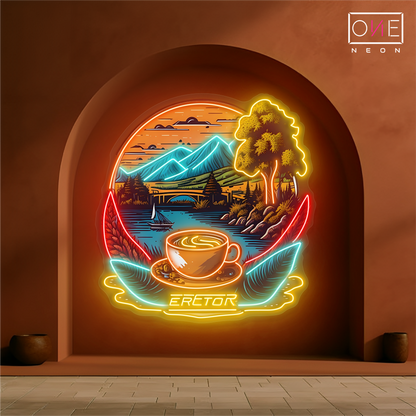 Enseigne lumineuse LED néon Art Café Mountain View