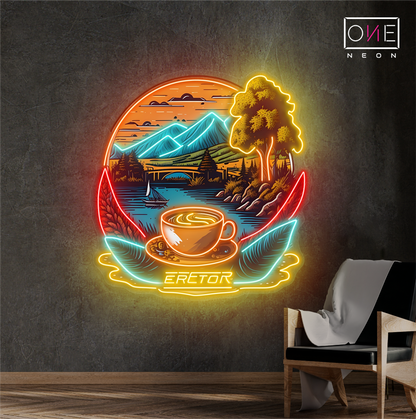 Enseigne lumineuse LED néon Art Café Mountain View