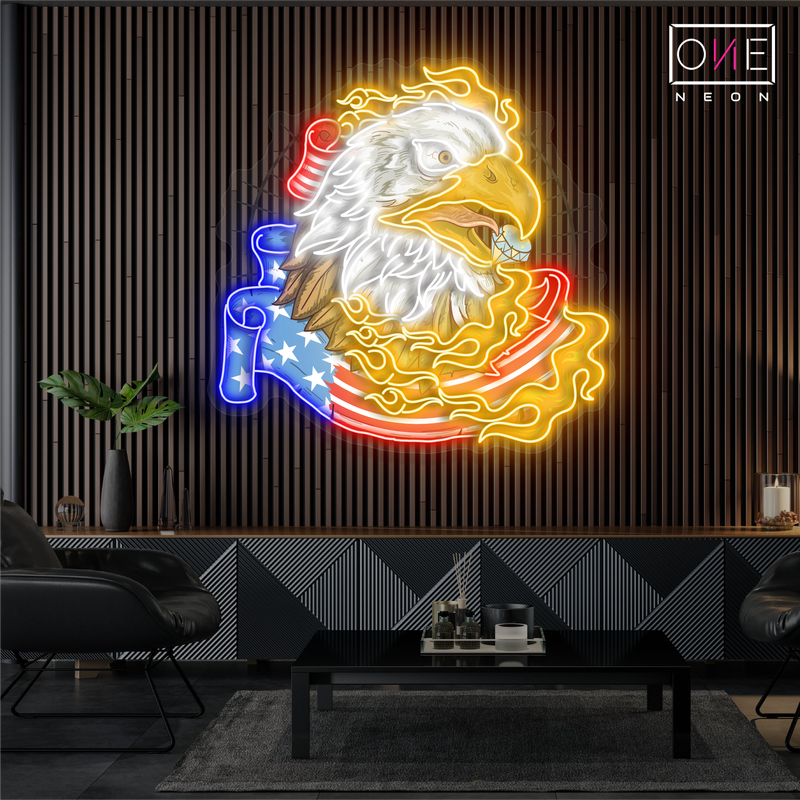 Enseigne néon LED "American Freedom Artwork"