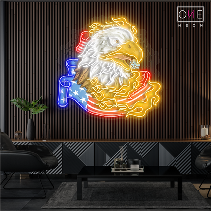 Enseigne néon LED "American Freedom Artwork"