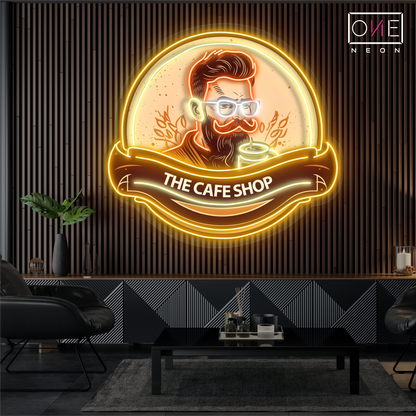 Enseigne LED néon décorative café hipster