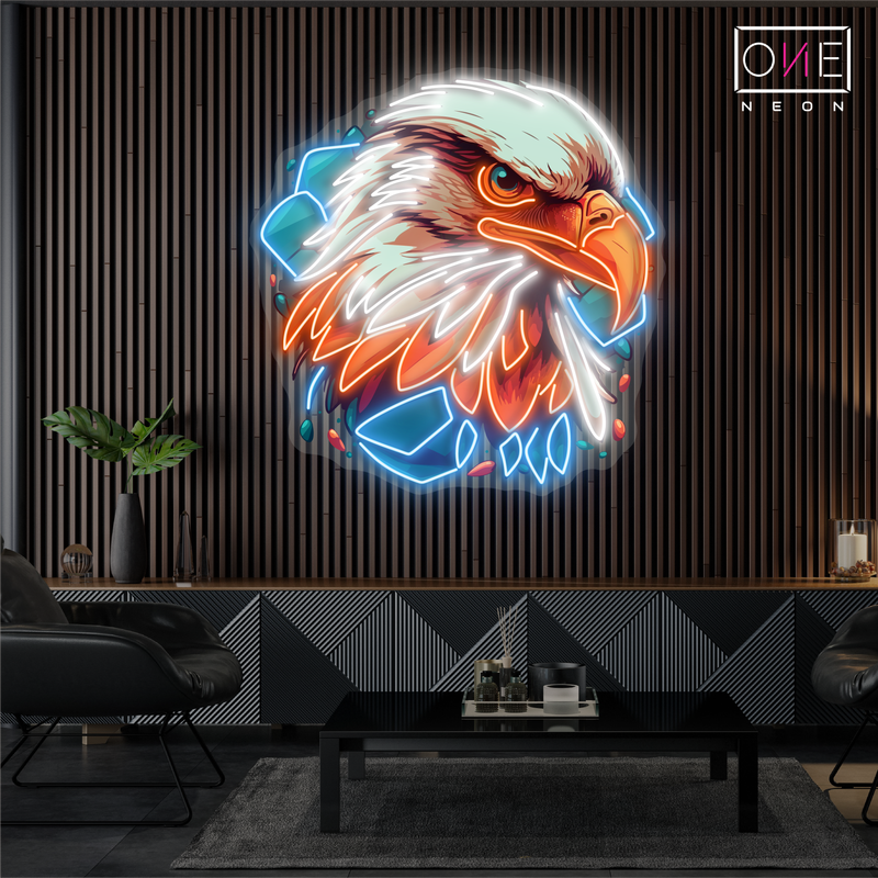 Enseigne néon LED "Le Regard de l'Aigle"