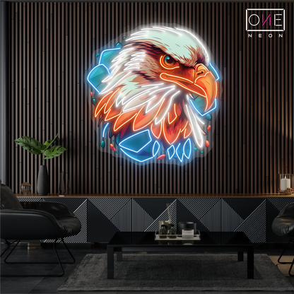 Enseigne néon LED "Le Regard de l'Aigle"