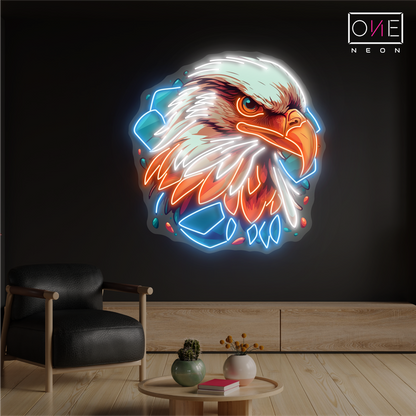 Enseigne néon LED "Le Regard de l'Aigle"