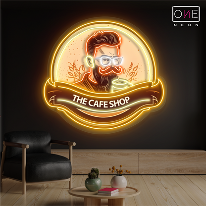 Enseigne LED néon décorative café hipster