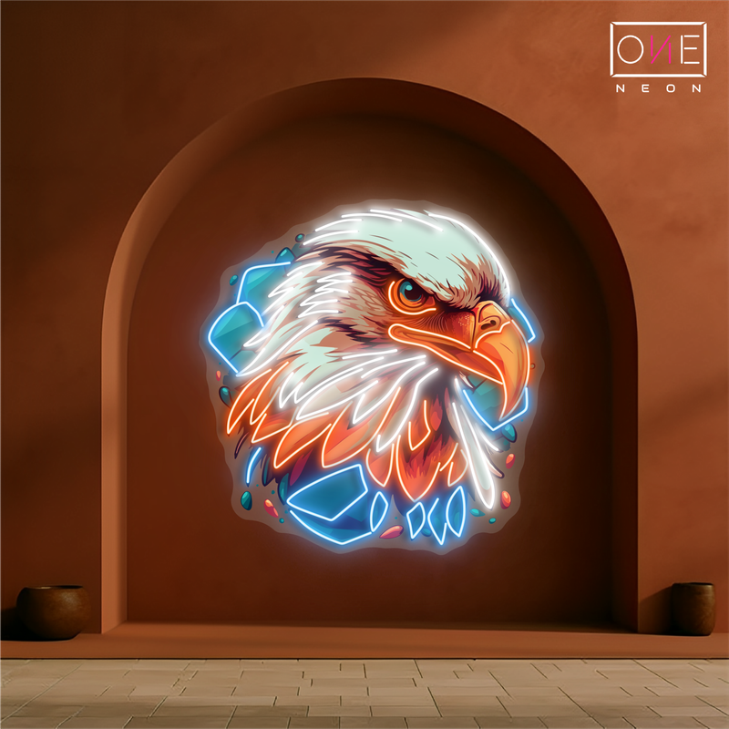 Enseigne néon LED "Le Regard de l'Aigle"