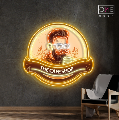 Enseigne LED néon décorative café hipster