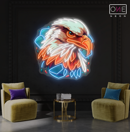Enseigne néon LED "Le Regard de l'Aigle"
