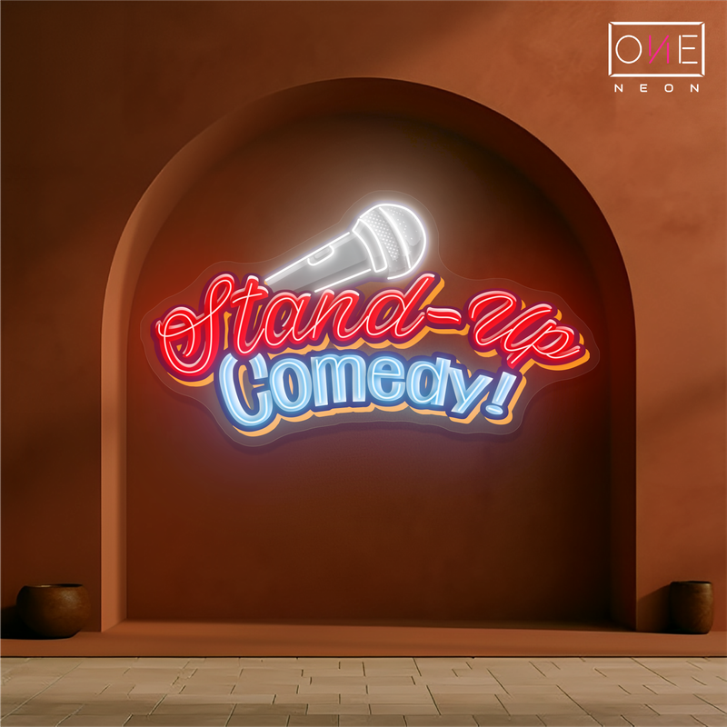 Enseigne LED néon pour œuvre d'art de stand-up comique