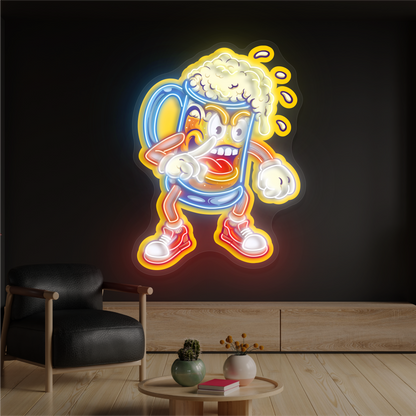 Enseigne Néon LED "Brew Brawler Artwork"
