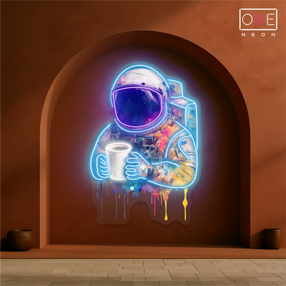 Enseigne néon LED murale Cosmic Coffee