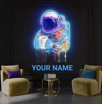 Enseigne néon LED murale Cosmic Coffee