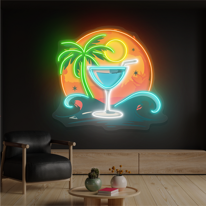 Enseigne Néon LED "Moonlight Margarita"