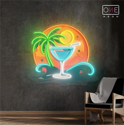 Enseigne Néon LED "Moonlight Margarita"