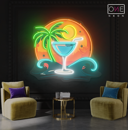 Enseigne Néon LED "Moonlight Margarita"