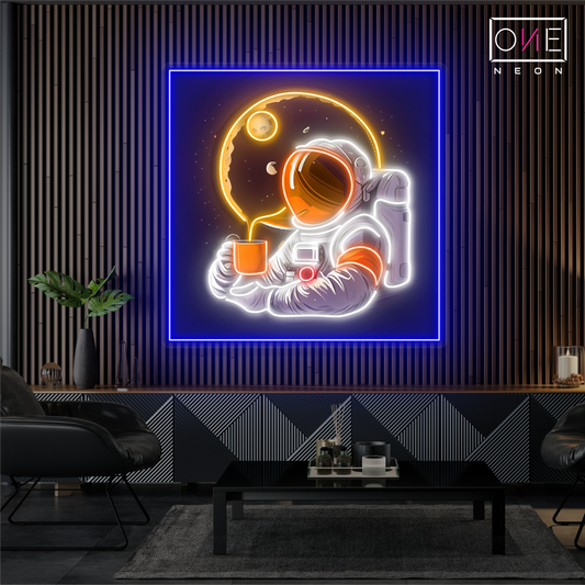 Enseigne néon LED artistique Moonlight Coffee