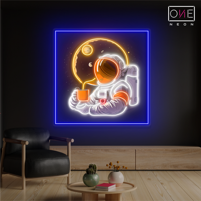 Enseigne néon LED artistique Moonlight Coffee