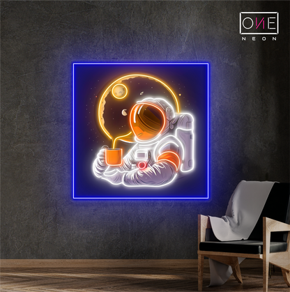 Enseigne néon LED artistique Moonlight Coffee