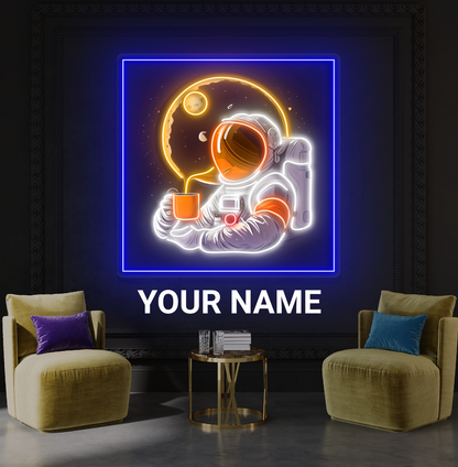 Enseigne néon LED artistique Moonlight Coffee
