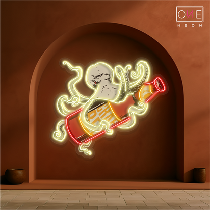 Enseigne Néon LED Octo Brew