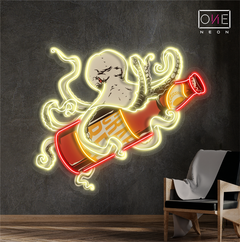Enseigne Néon LED Octo Brew