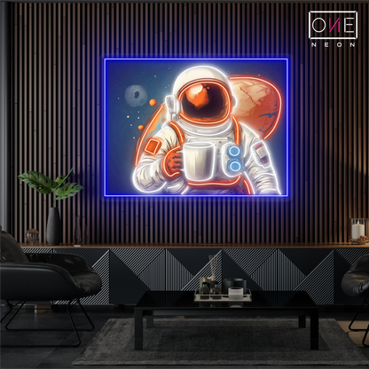 Enseigne lumineuse LED néon « Martian Coffee »
