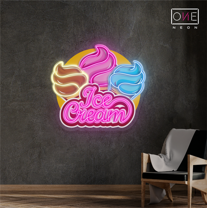 Enseigne Néon LED "Crème Glacée"