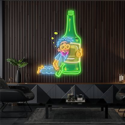 Enseigne Néon LED "Drunk Buddy Artwork"