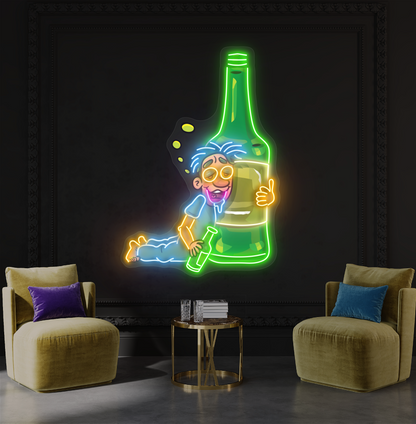 Enseigne Néon LED "Drunk Buddy Artwork"