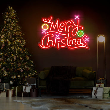 Enseigne néon LED Joyeux Noël
