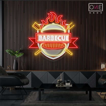 Enseigne néon LED "Barbecue"