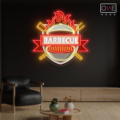 Enseigne néon LED "Barbecue"