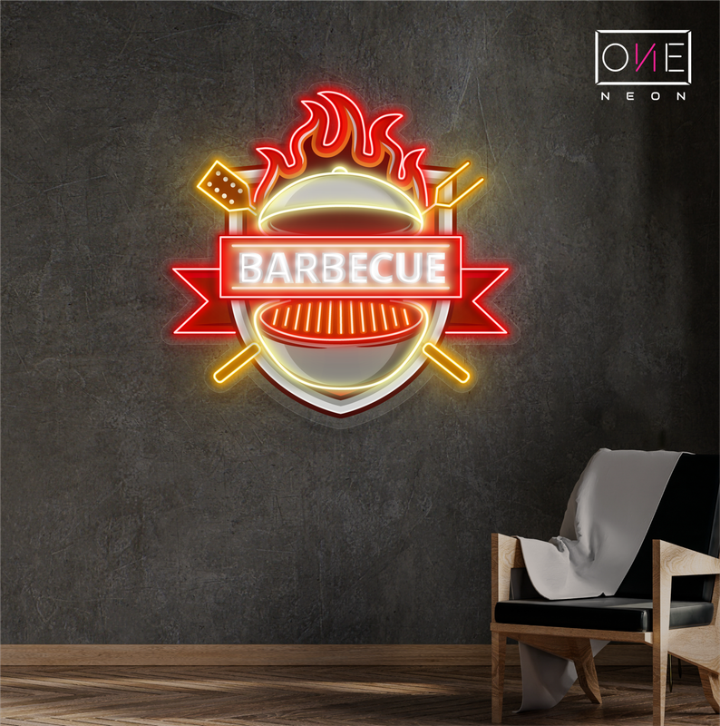 Enseigne néon LED "Barbecue"