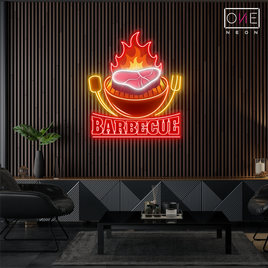 Enseigne néon LED "Barbecue"