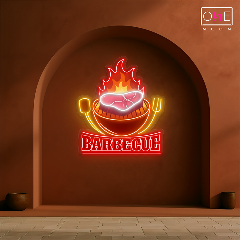 Enseigne néon LED "Barbecue"