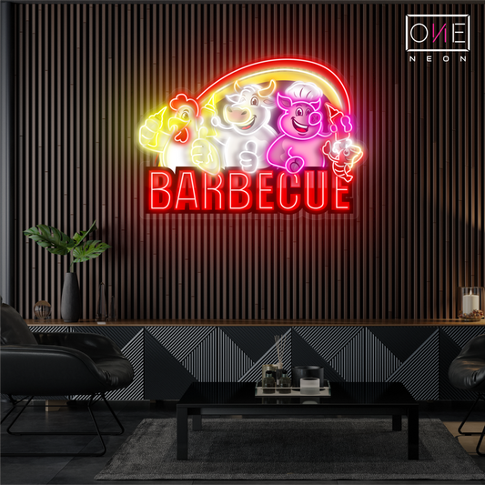 Enseigne néon LED "Barbecue"