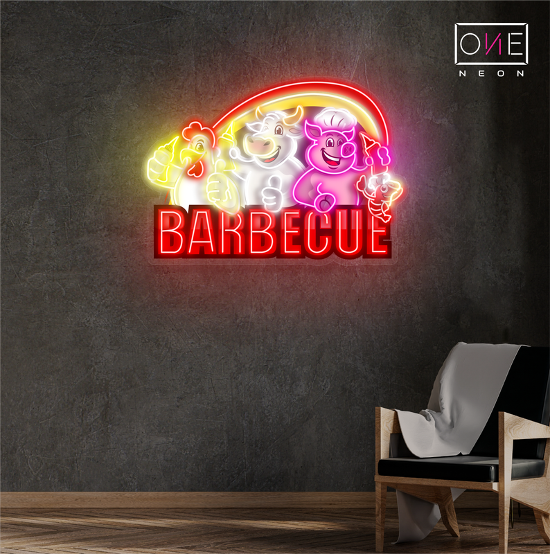 Enseigne néon LED "Barbecue"