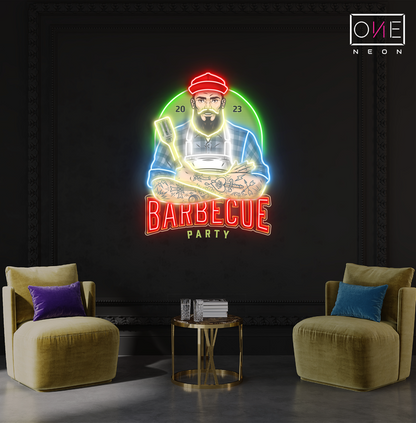 Enseigne néon LED pour barbecue
