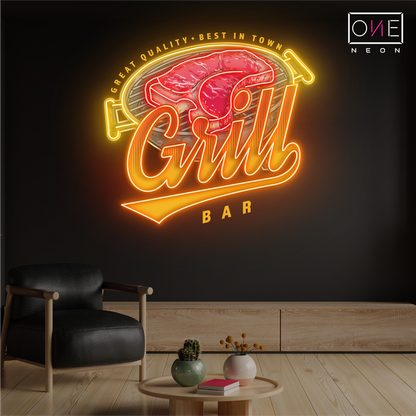 Enseigne néon LED Barbecue